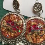 Resin earrings ✨,rose preserved earrings